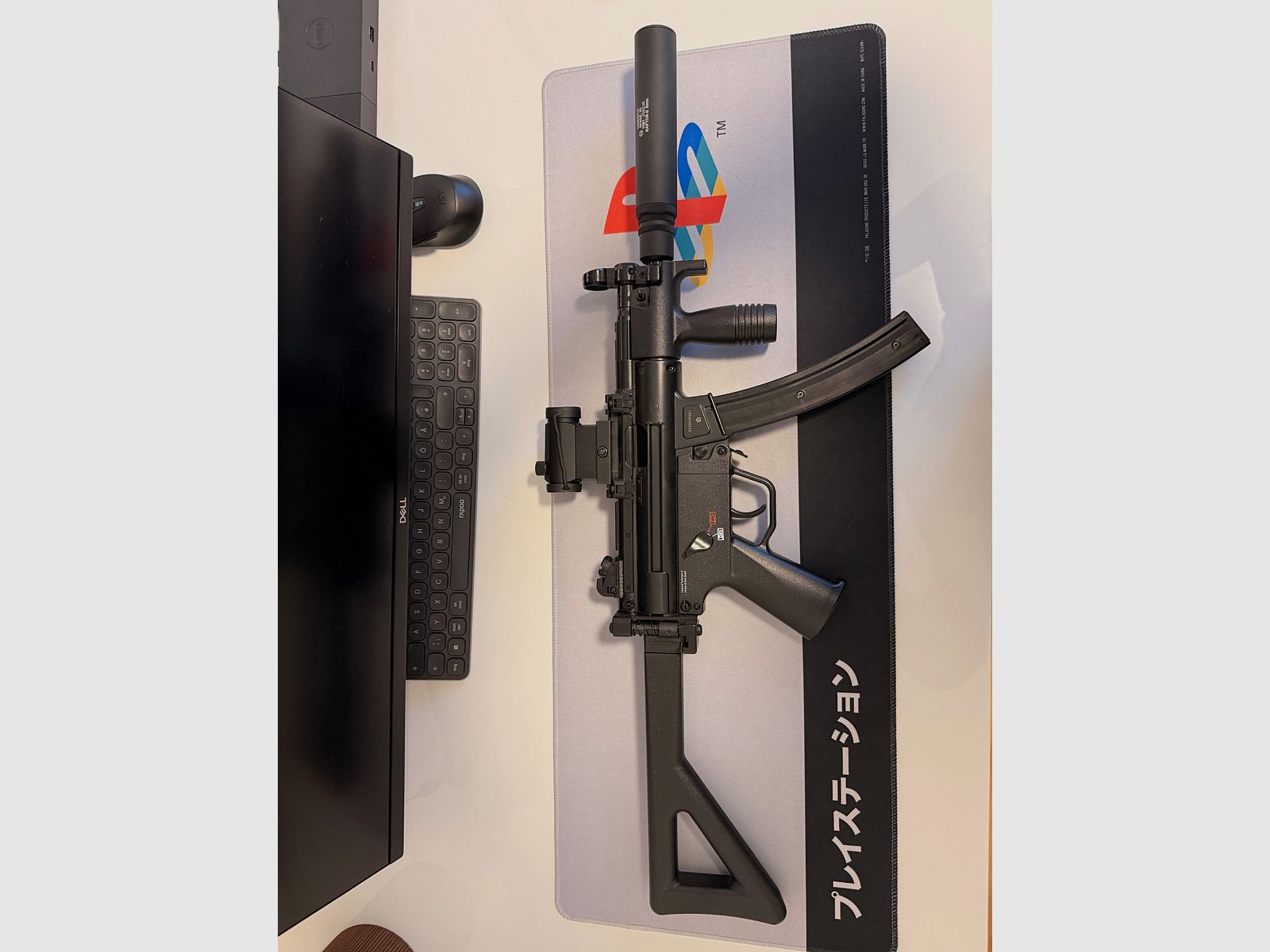 Heckler & Koch MP5K-PDW cal.4,5mm Stahl BB Co2 & Madbull Raptor Silencer
