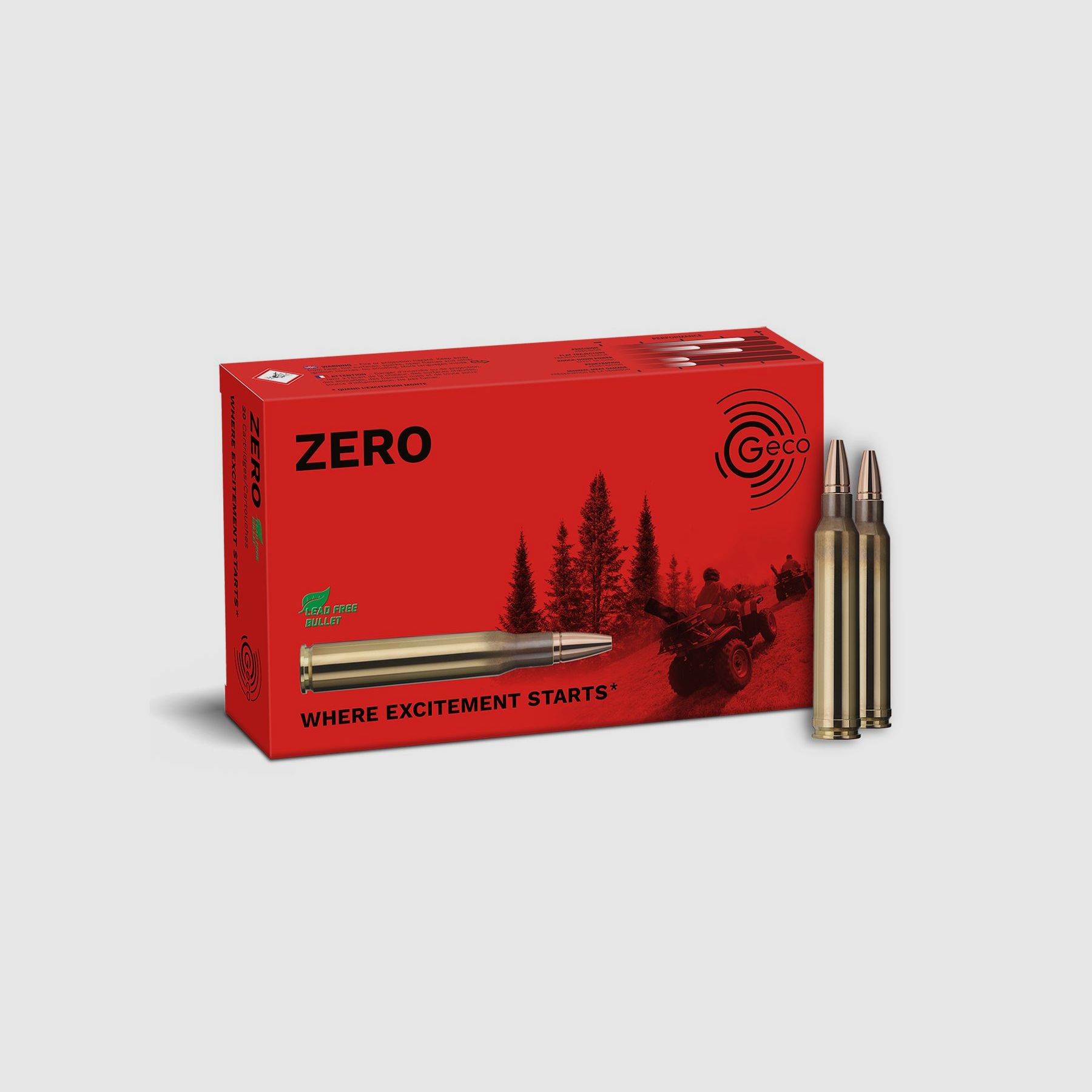 GECO .300 Win. Mag. ZERO 8,8g Bleifreie Büchsenpatronen