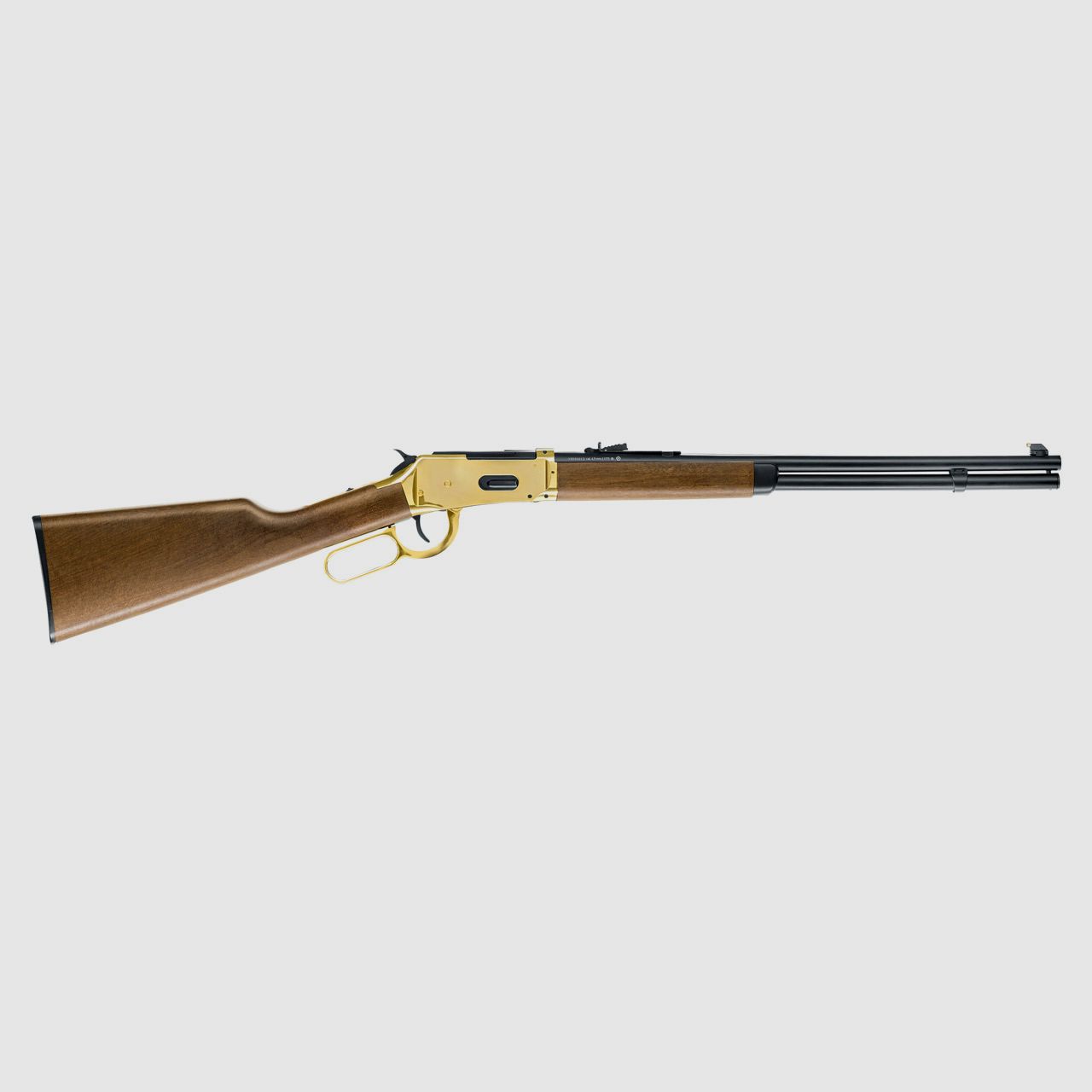 CO2 Unterhebel Repetier Gewehr Umarex Legends Cowboy Rifle, Lever Action, gold, Kaliber 4,5 mm BB (P18)