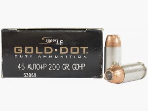 Speer Gold Dot .45 ACP +P 200GR GDHP 50 cartucce