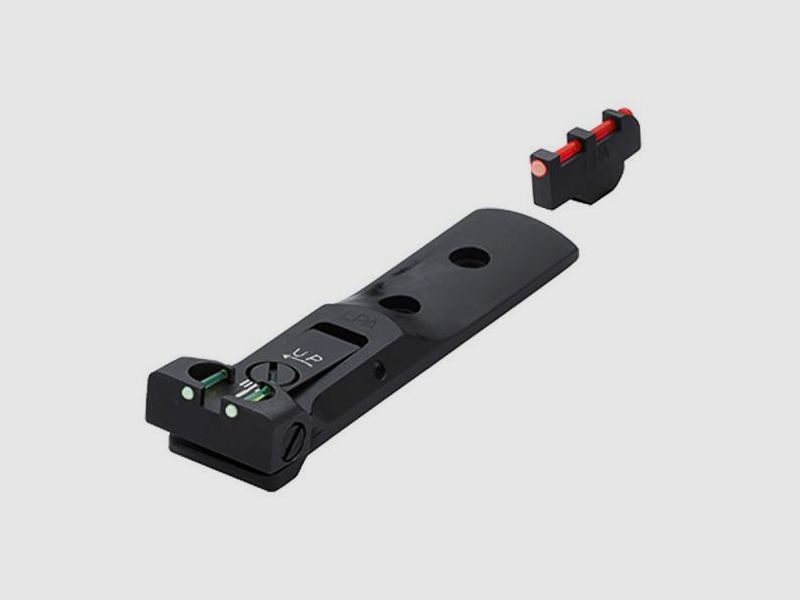 LPA Match FIBER-Optics S&W-Revolver Schwarz+Schwarz