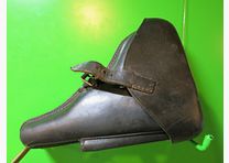 Funda de cinturón para pistola Mauser/DWM/Erfurt P08 original, cuero, Wehrmacht