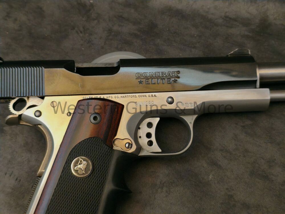 Colt USA Pistola Combat Elite, 5" Cal.9mmLuger Inossidabile/Finitura Blu, immagine 5 di 6