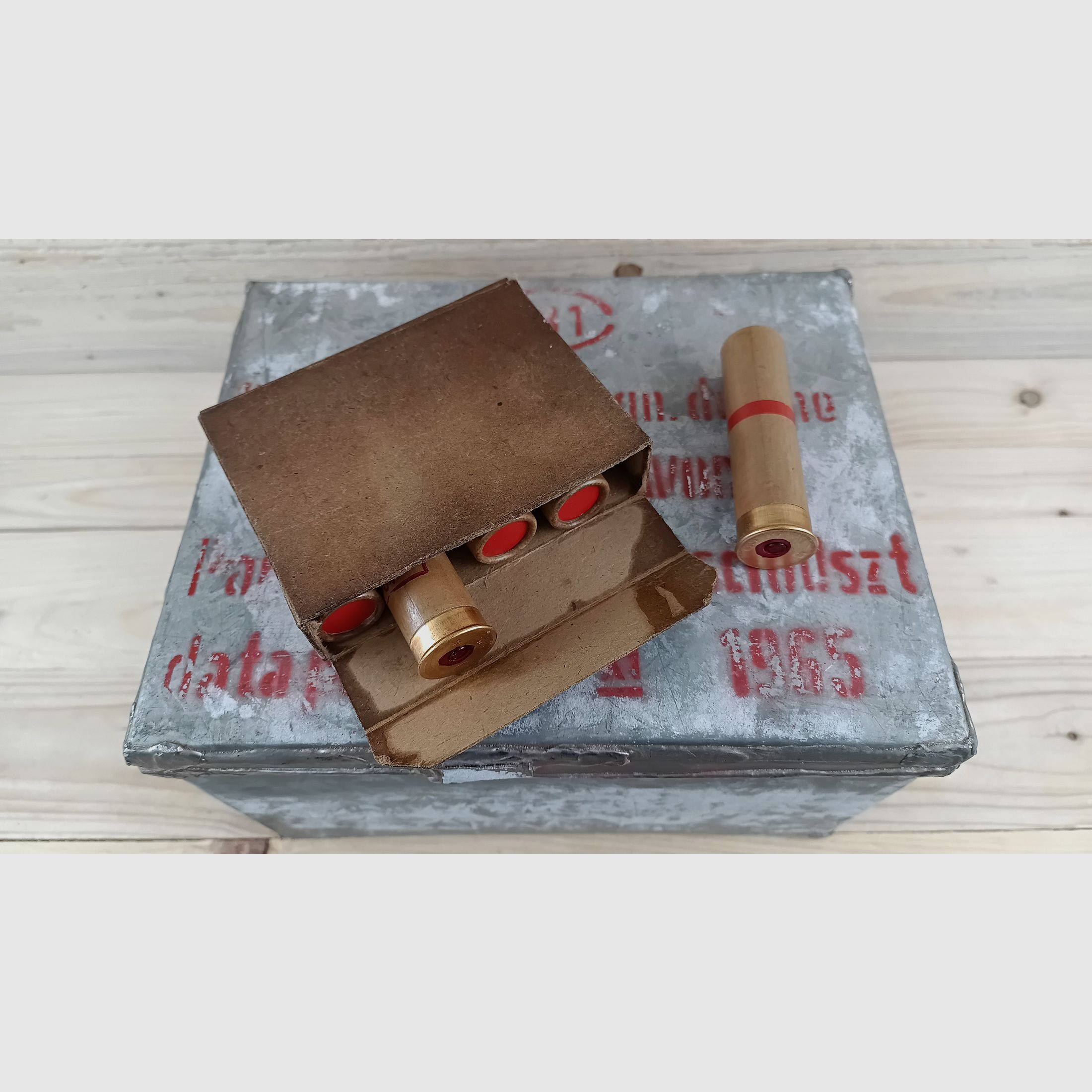 Signalpatrone, Kal. 4 (26,5 mm) Rauch Rot *100 Schuss in OVP*