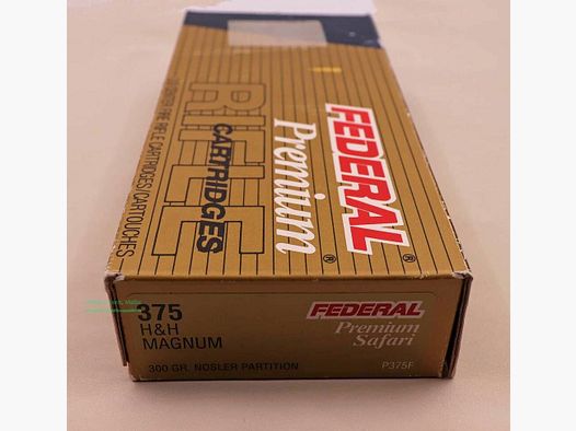 Federal / USA Cartouches de fusil .375 H&H Mag