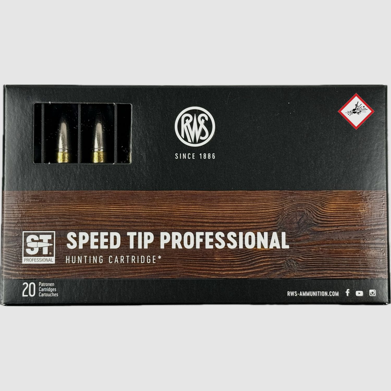RWS Cartucho de caza S-TIP PRO Cal. .308 Win 165grs/10,7g