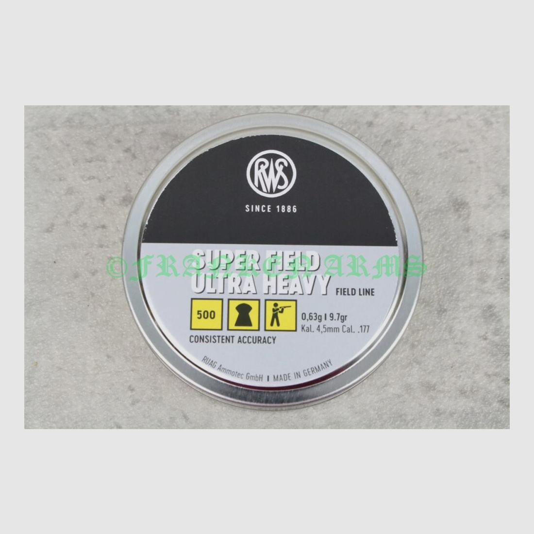 RWS	 Super Field Ultra Heavy 4,51mm 500 Stück Staffelpreise