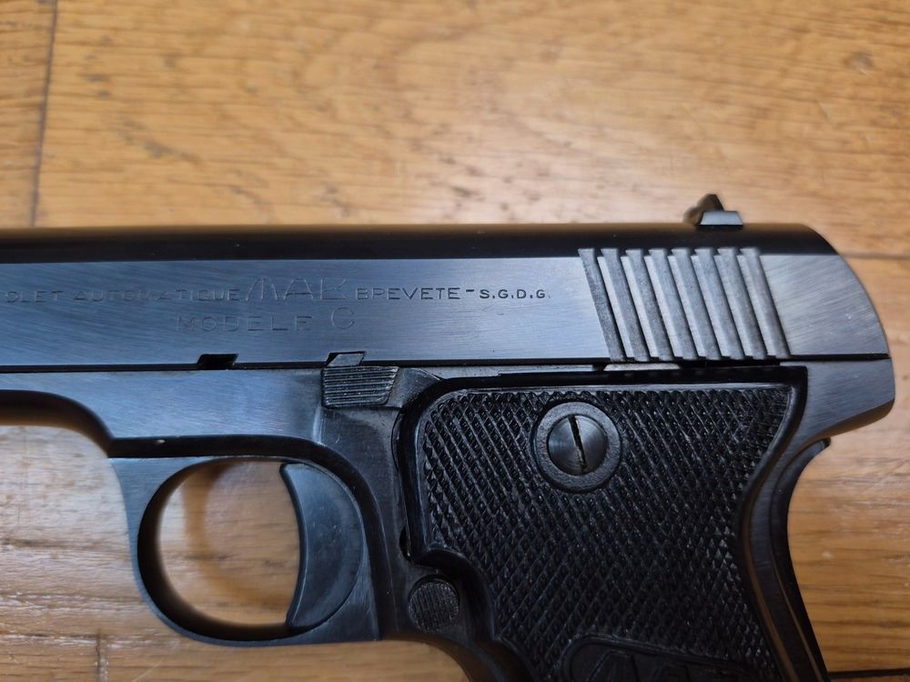 Wunderschöne Pistole « MAB C » – Kaliber 7,65 mm Browning – Waffenfabrik Bayonne – In Originalverpackung mit Anleitung und Prüfungszertifikat – Neuwertig! -TBE+++, Bild 5 von 22