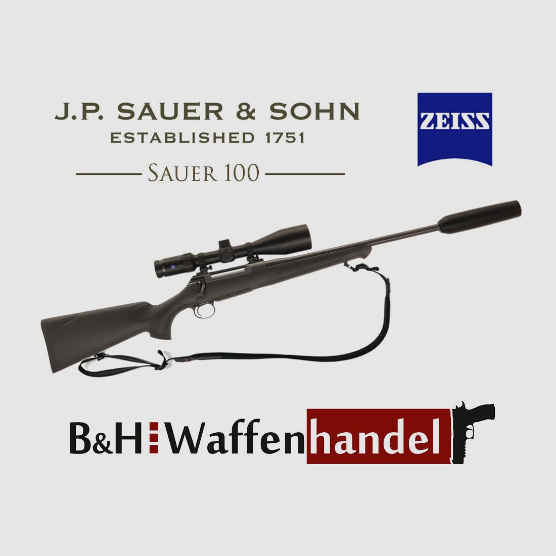 Sauer & Sohn	 S 100 Classic XT .308 / ZEISS V4 / Sauer-Schalldämpfer etc.