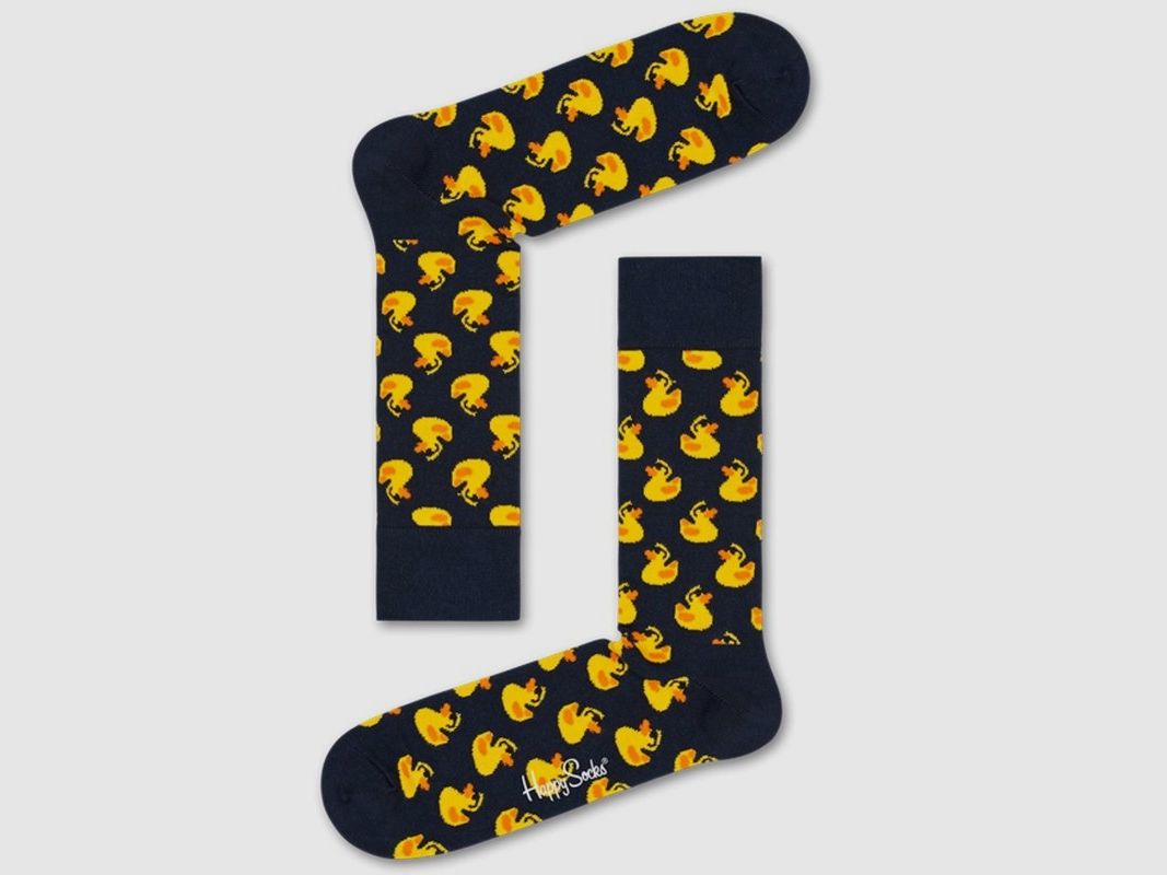Happy Socks Rubber Duck Sock Navy 41-46