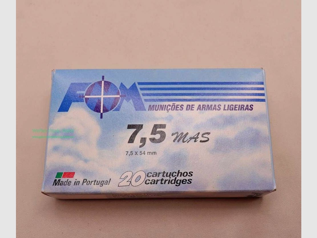 FOM, Portugal cartuchos de rifle
