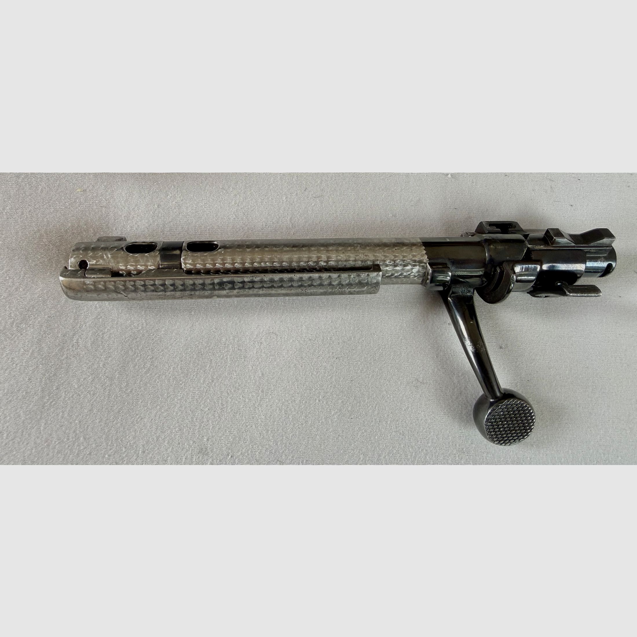 Kurt Jäger Mainz – Repetierbüchse .30-06 Spr., Mauser-systeem, Büchsenmacher-eenmalige productie, 2 Nickel-Supra-glazen (8x56 & 4x36), afbeelding 6 van 9