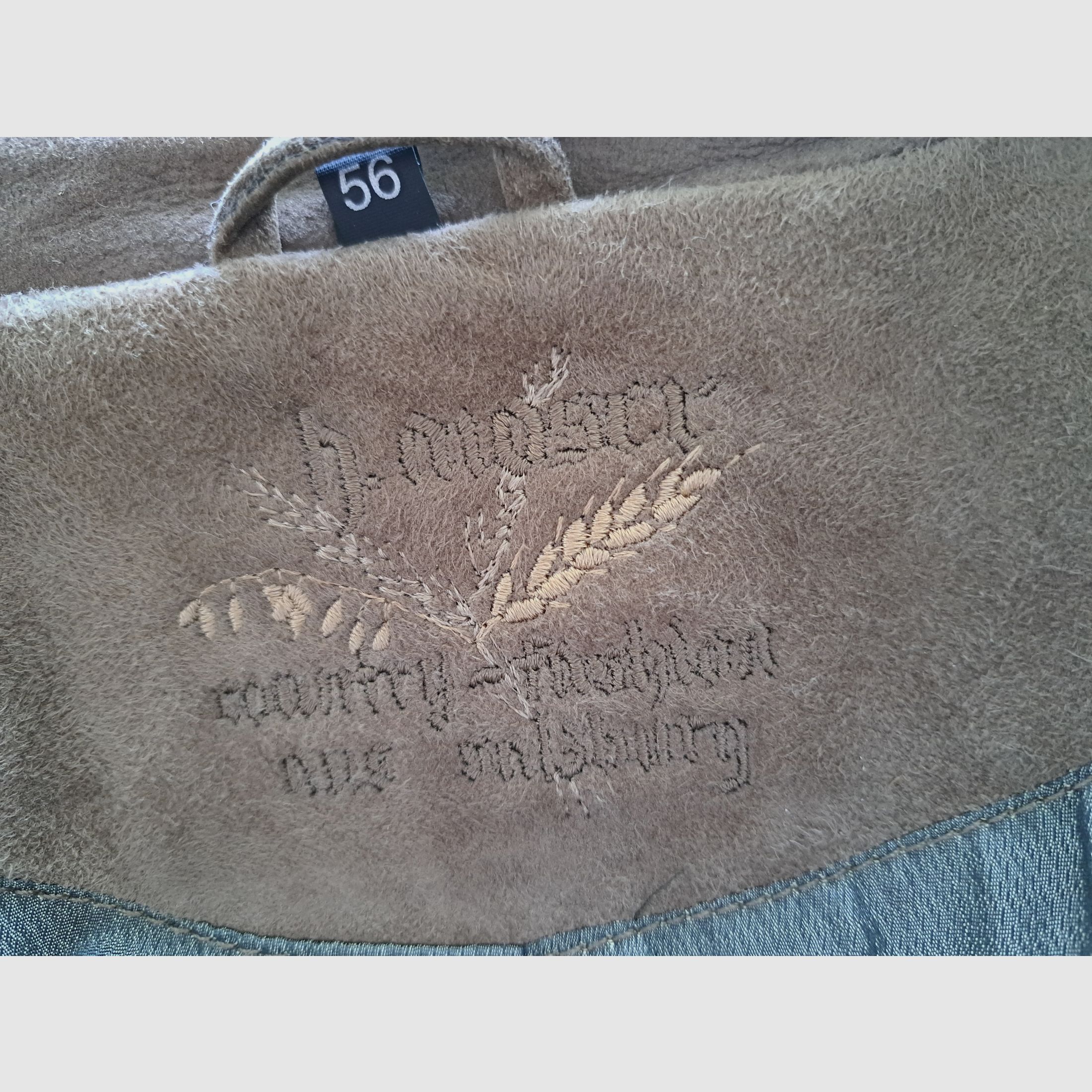 Traditional jacket by h. moser (genuine leather) size 56