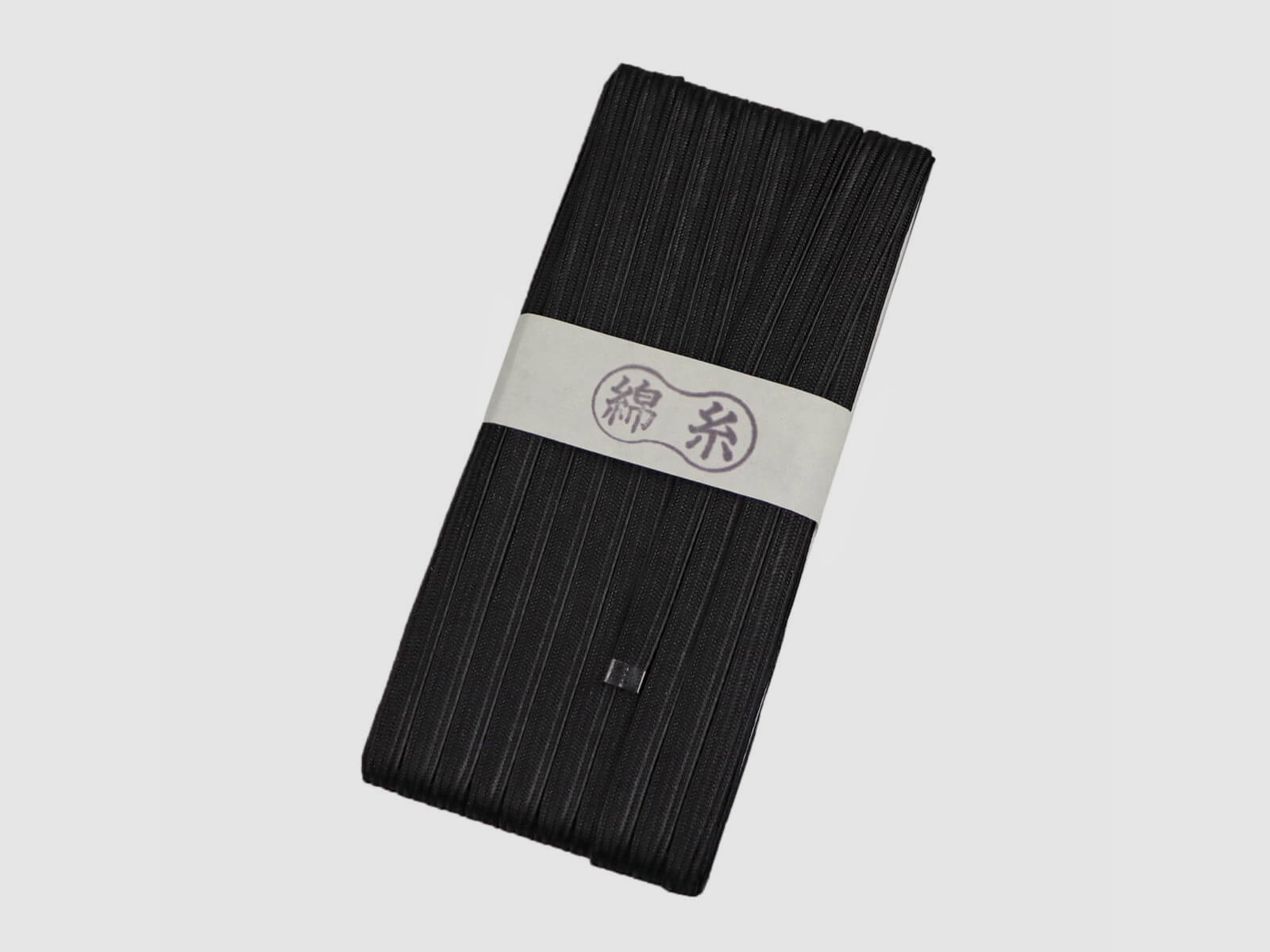 Tsuka Ito Griffband aus Japan 4m Schwarz Baumwolle