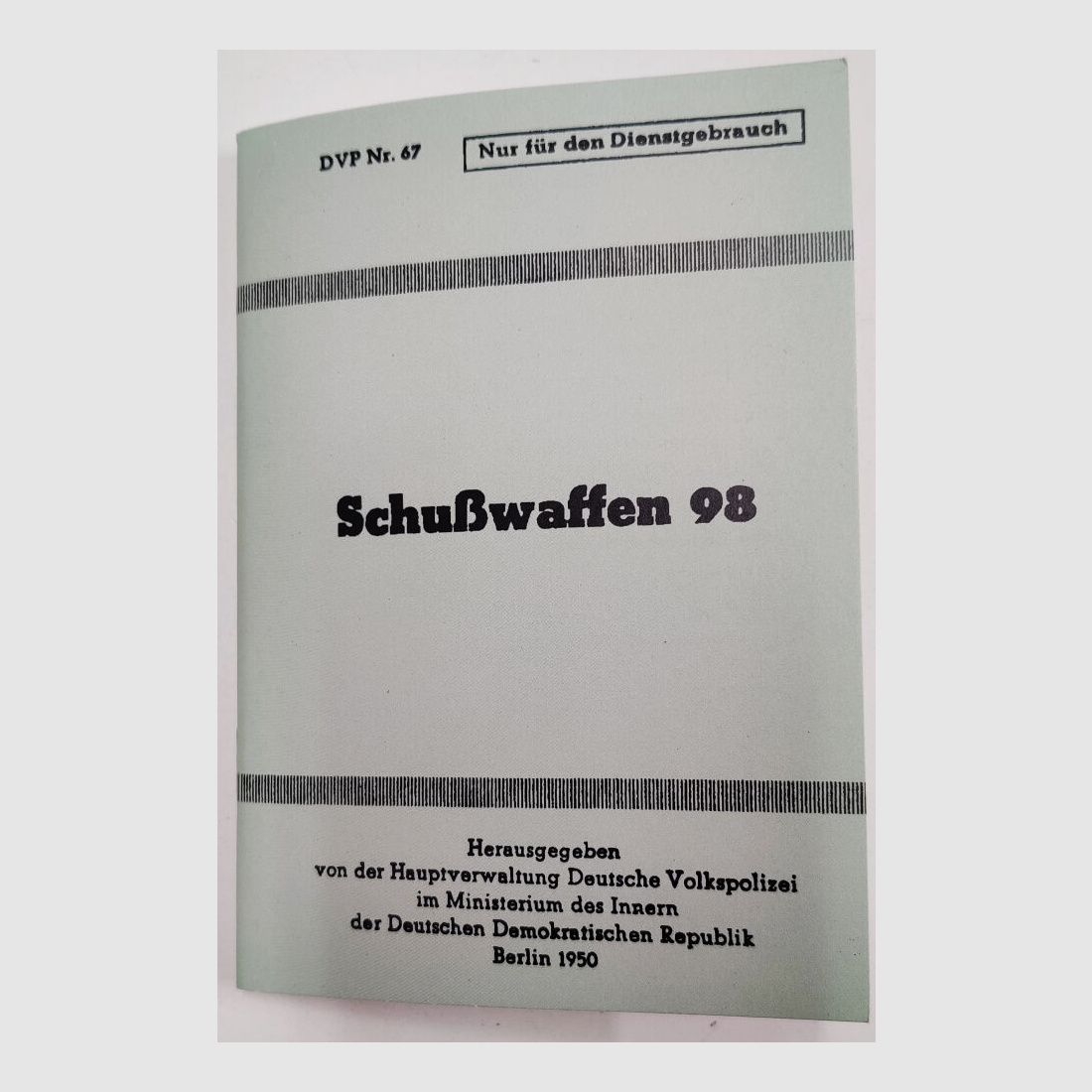 DWJ Bedienungsanleitung Schusswaffen 98