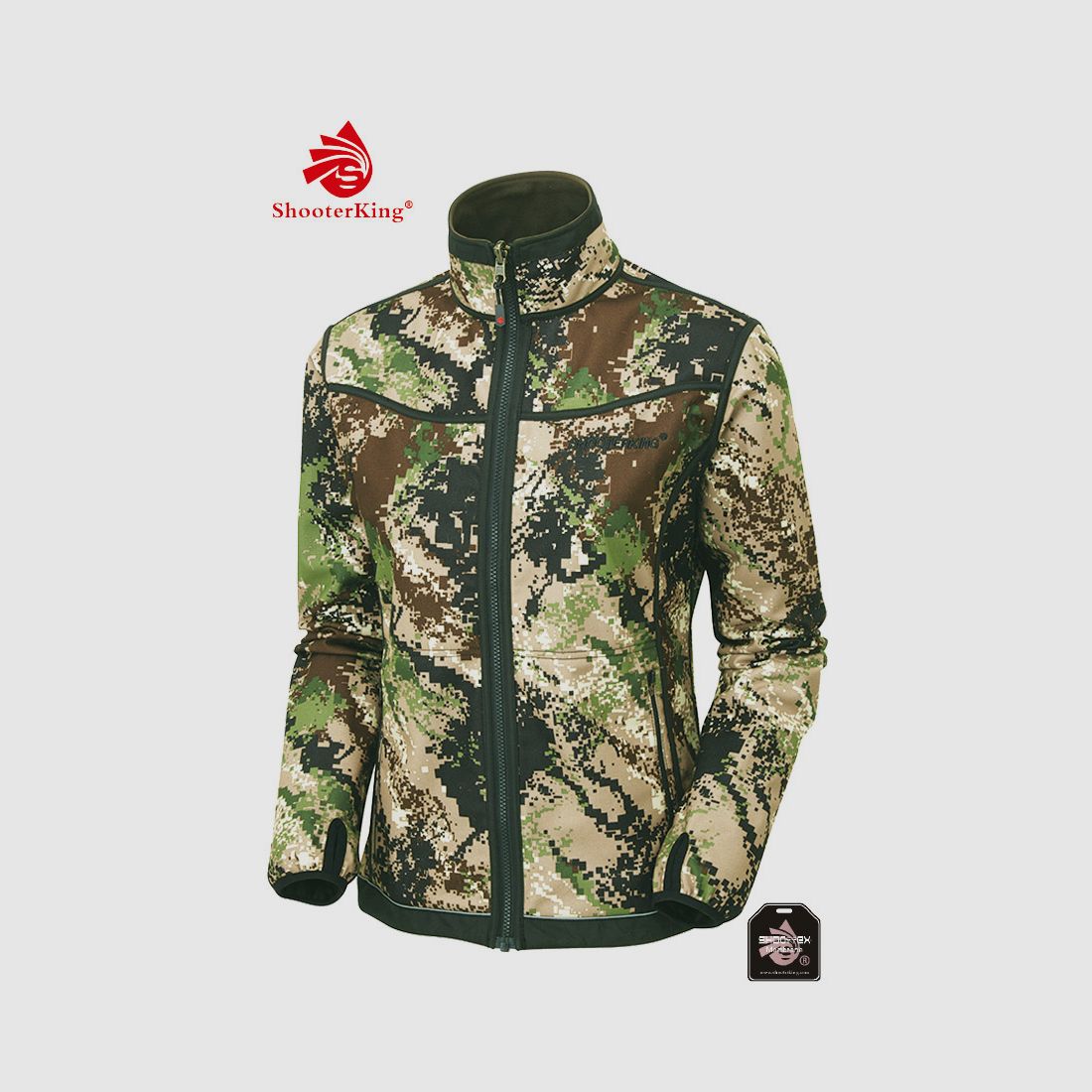 SHOOTERKING Digitex Damen Softshell Wendejacke grün/braun