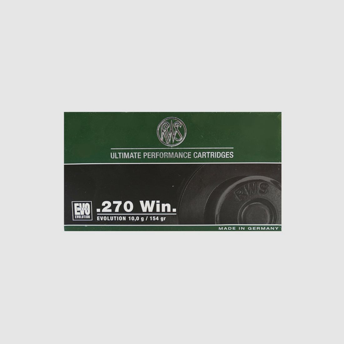 RWS .270 WIN EVO GREEN 6.2g/96grs Rifle Cartridges Lead-Free