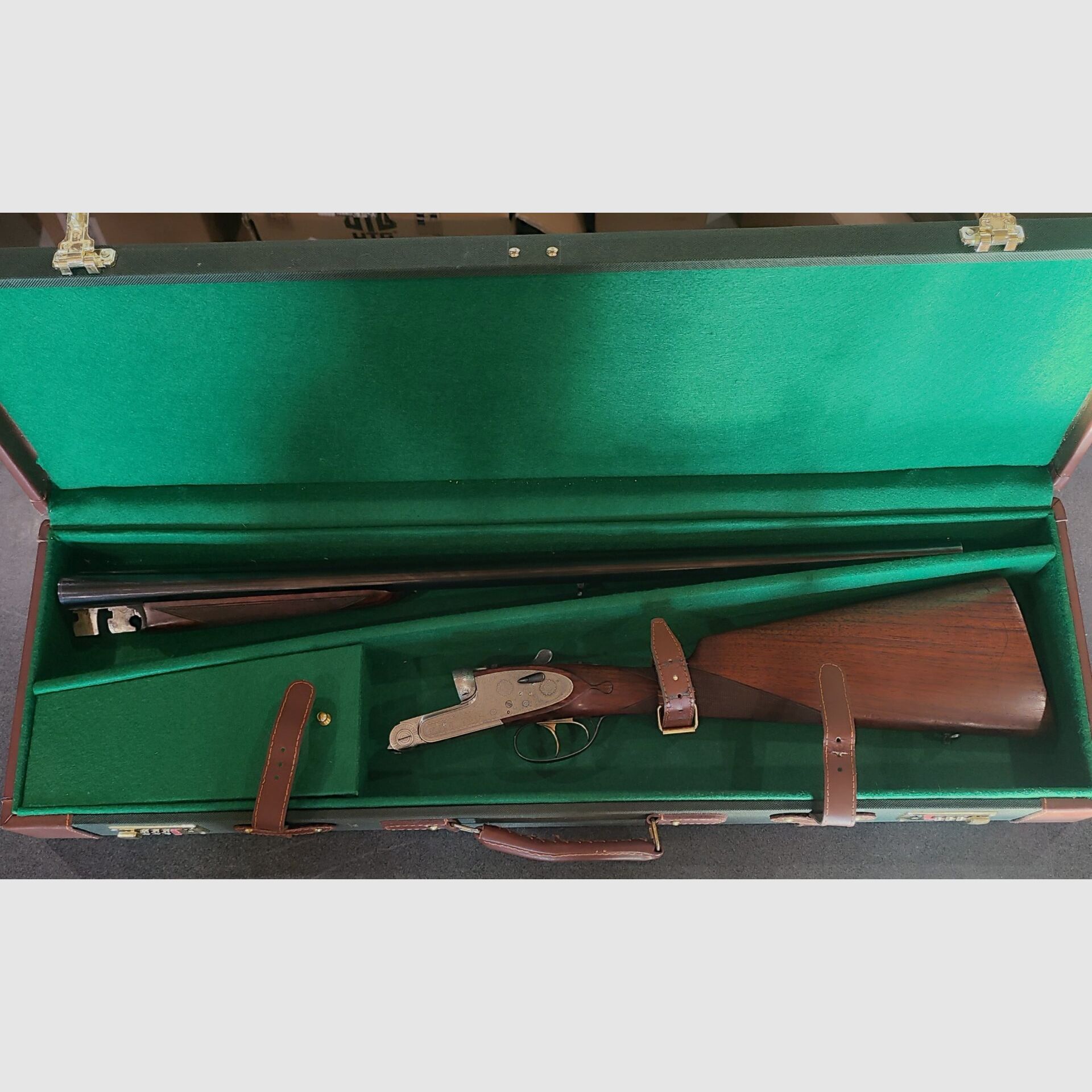 Bockflinte mit Platten LAURONA Kaliber 12/70. Läufe 70cm gebraucht, Bild 12 von 18