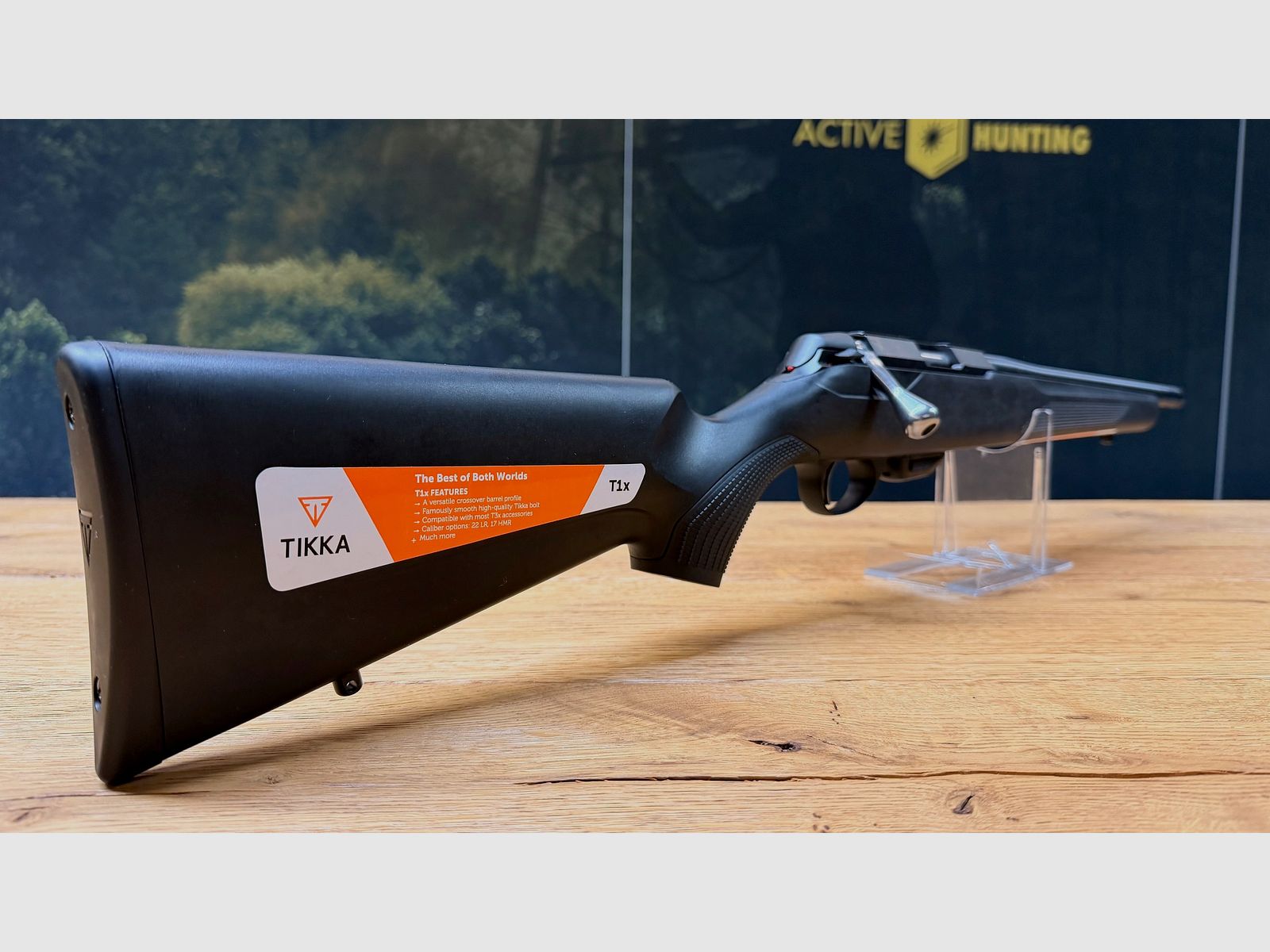 Tikka T1x .17HMR / LL nach Wahl / Flintenabzug / 1/2x20 UNF Mündungsgewinde / 10-Schuss-Magazin