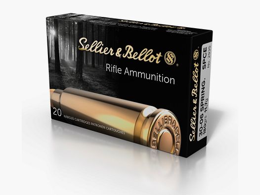 Sellier & Bellot 157721 .30-06 Spr. Partiellement enrobé SPCE 11,7g/180grs.