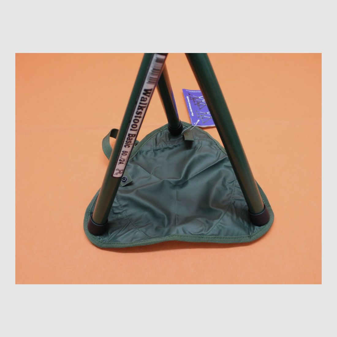 Walkstool Walkstool Basic: Dreibein-Sitzstuhl 60cm mit Teleskopbeinen zum platzsparenden transportieren