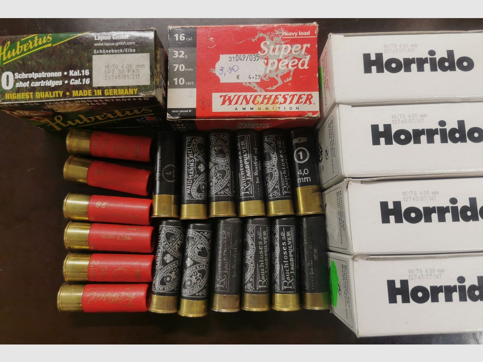 Shot 16/70 and 16/67.5