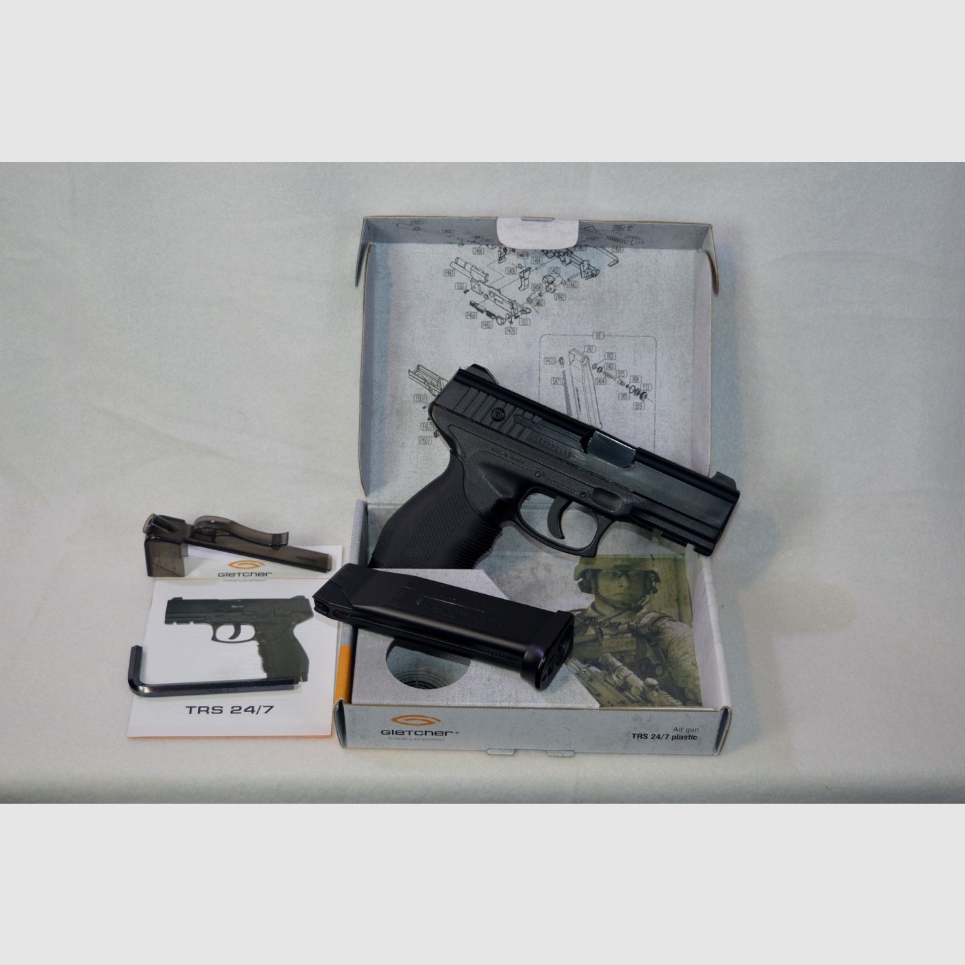 Pistola CO2 Gletcher TRS 24/7 - COME NUOVA