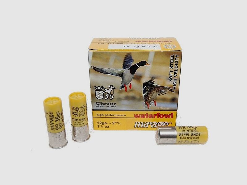 Clever Mirage kal. 12/70 T4 Soft Steel 35 gr No. 4 HV