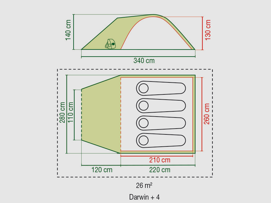 Coleman Darwin Plus 4P