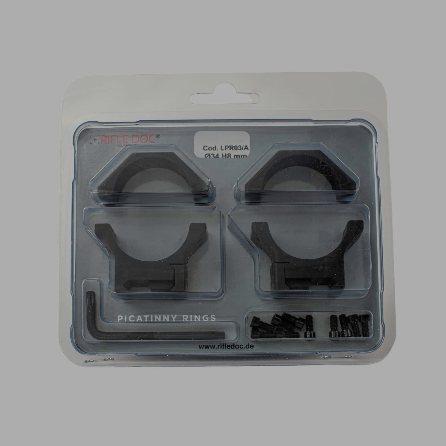 Zielfernrohrmontage Ø34mm Höhe 8mm