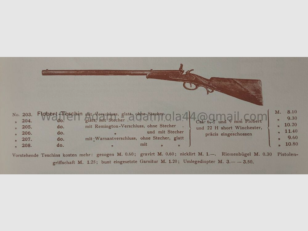 Teschin / Warnant Teschin Flobert gezogen