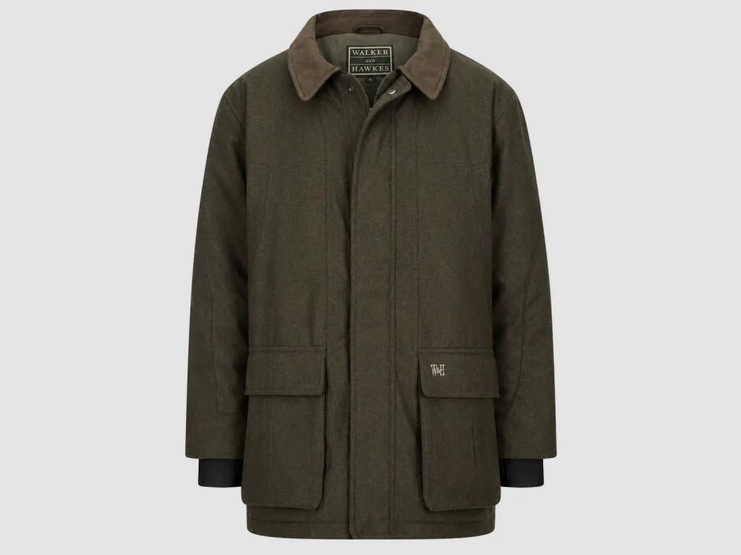 Walker & Hawkes AC olive Schießjacke aus Wolle, Bild 2 von 10