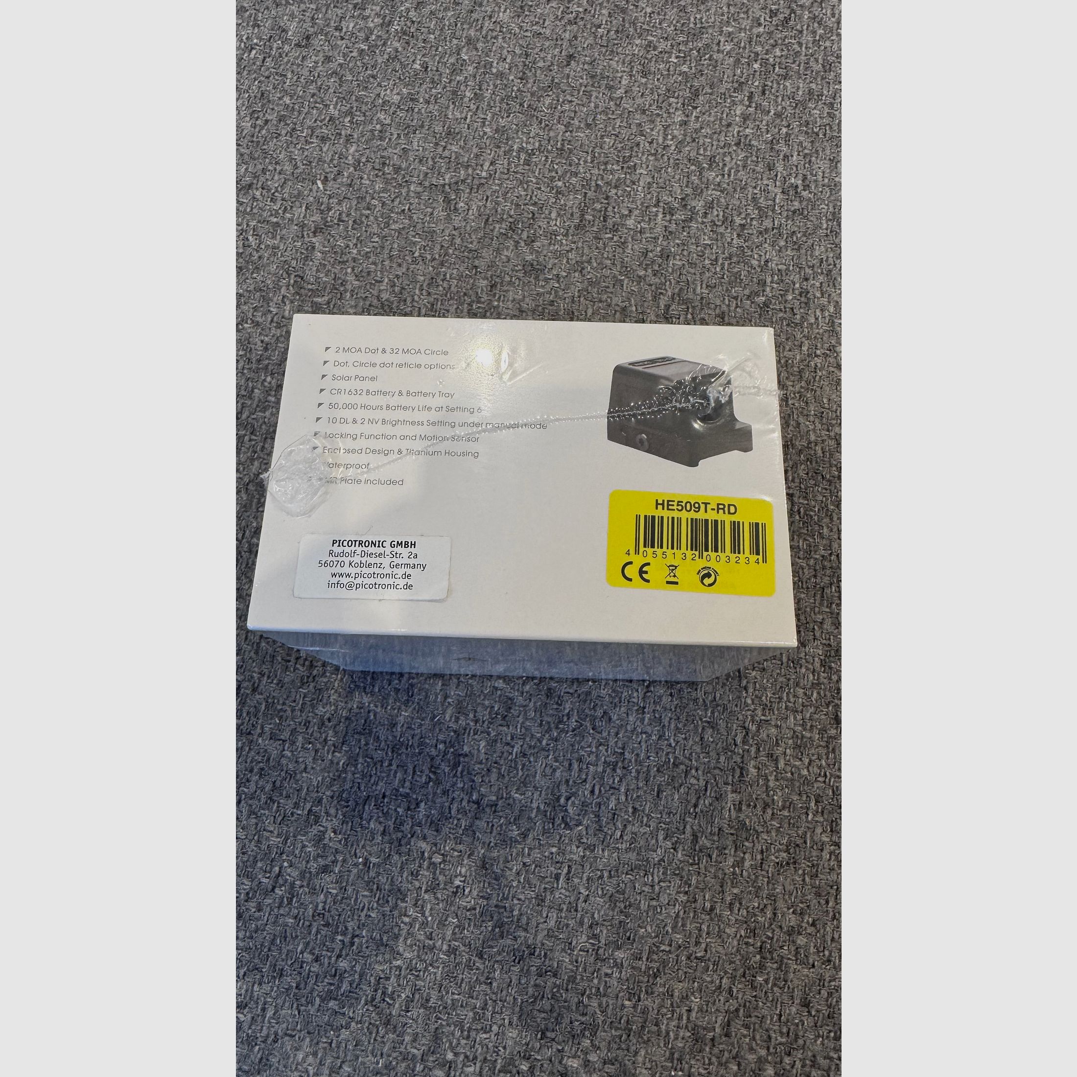 Holosun HE509T-RD Red dot Rotpunkt telescopio di puntamento