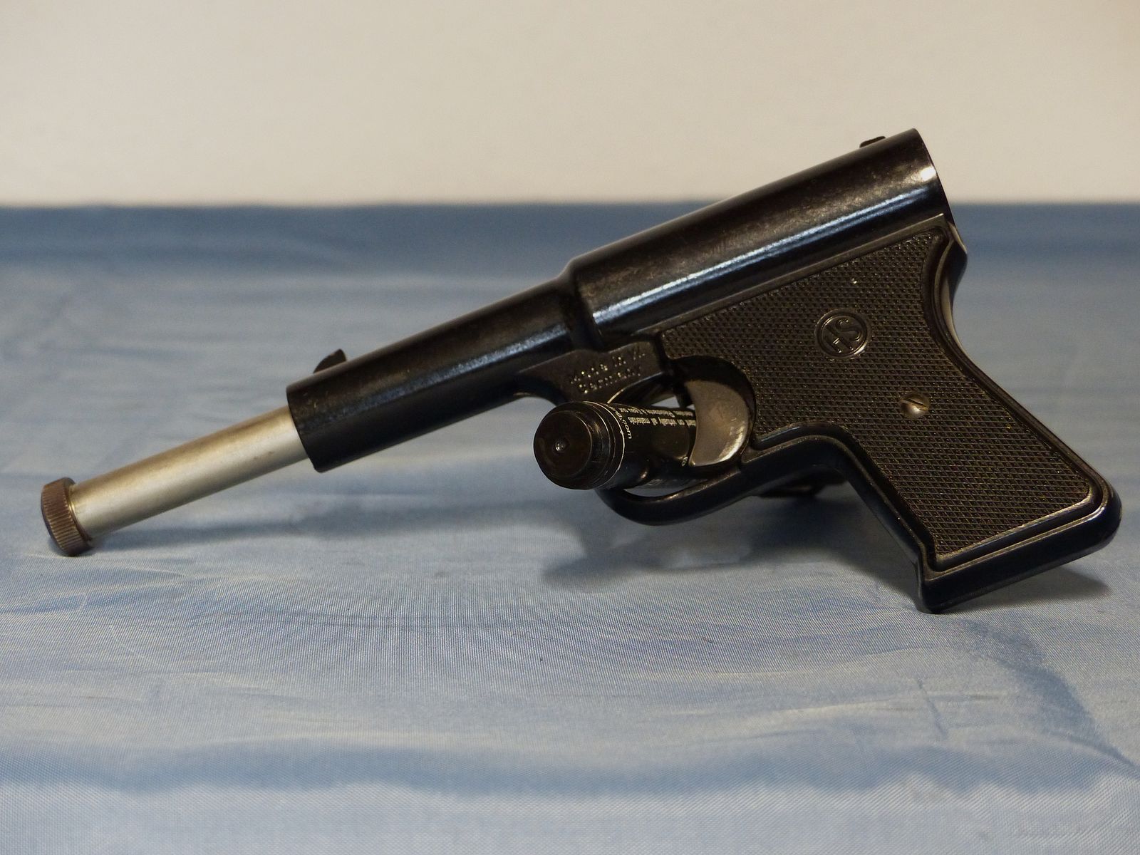 Pistolet à air comprimé ancien, pistolet en bakélite, pistolet HS Schmidt Mod. 9 A, canon télescopique, calibre 4,5 mm