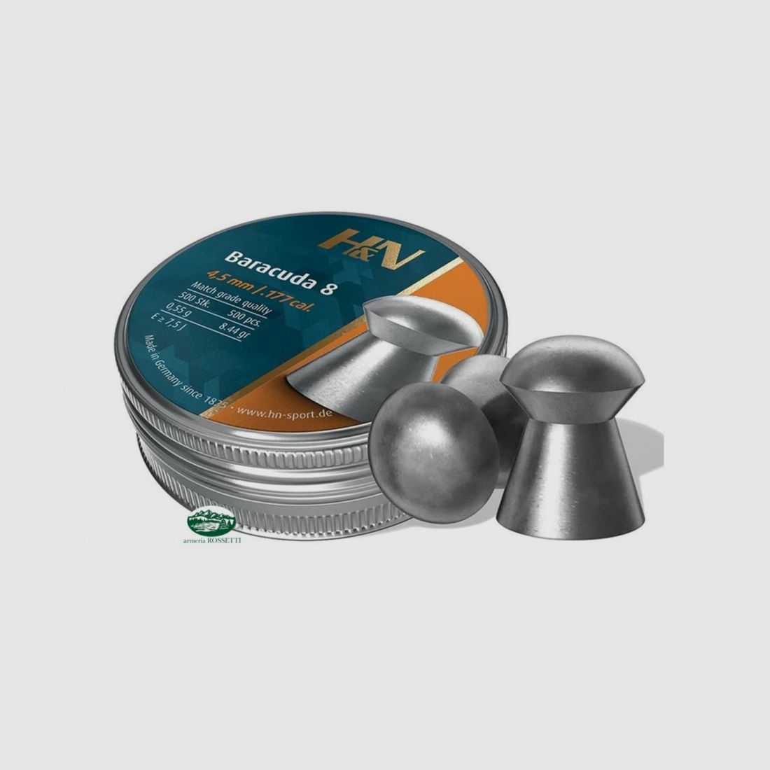 H&N SPORT Geschosse BARACUDA 8 Kal. 4,51mm 0,55g