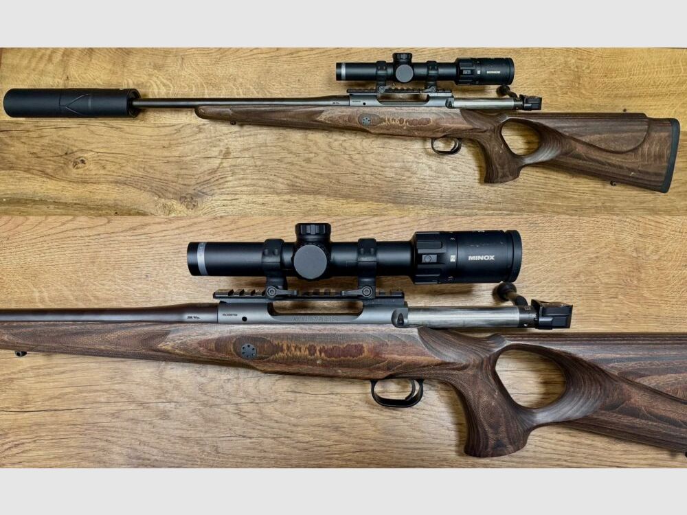 Mauser M12 Lochschaft mit Minox und Schalldämpfer