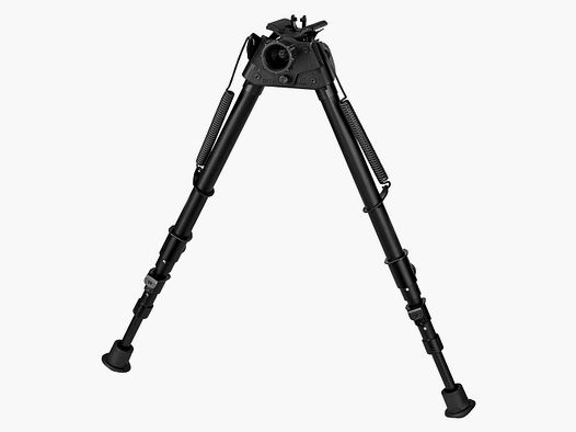 HARRIS bipod 13,5–27" met draaigewricht, traploos instelbaar (Zwart)