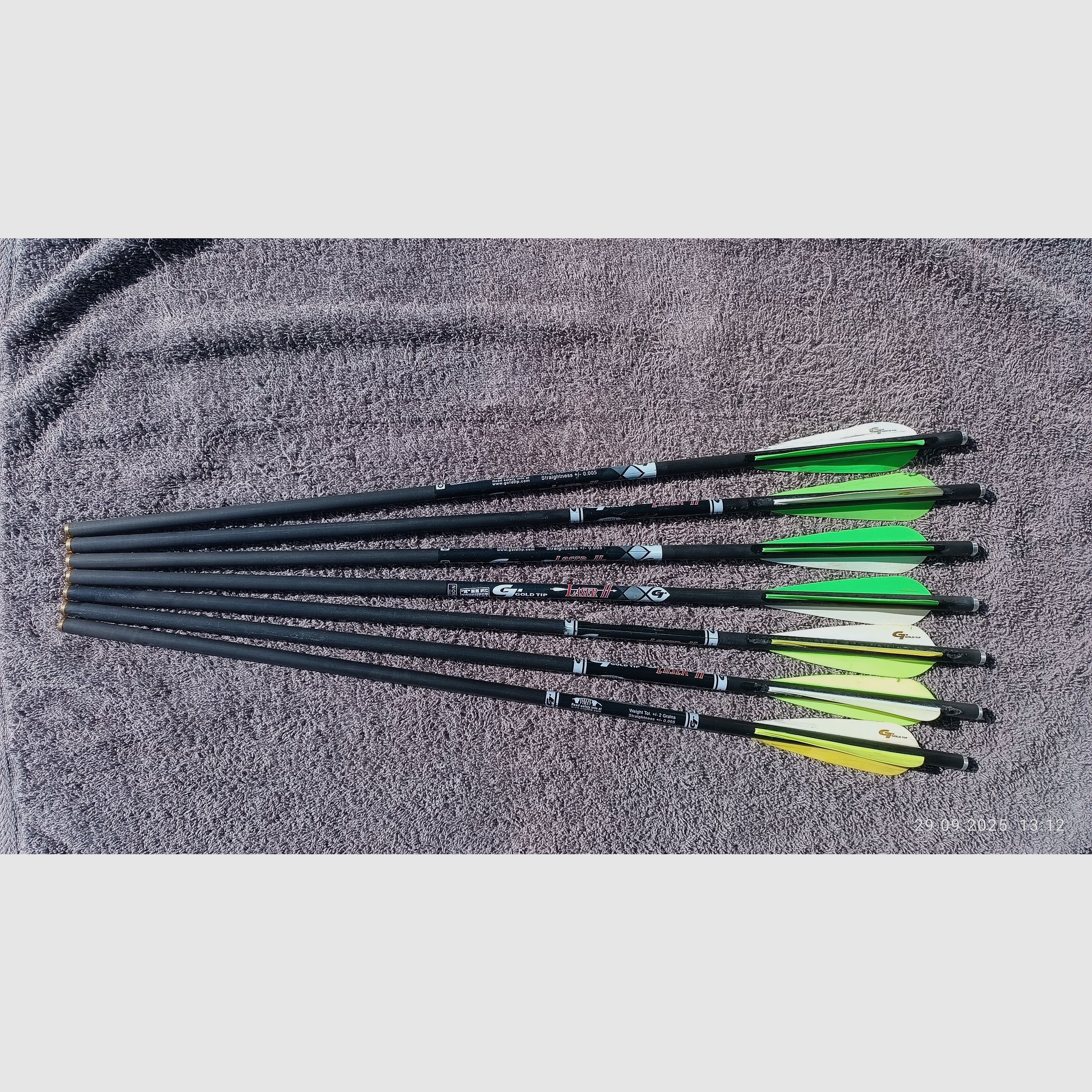 Armbrust Bolzen 20 Zoll GoldTip Laser 2 Flatnock