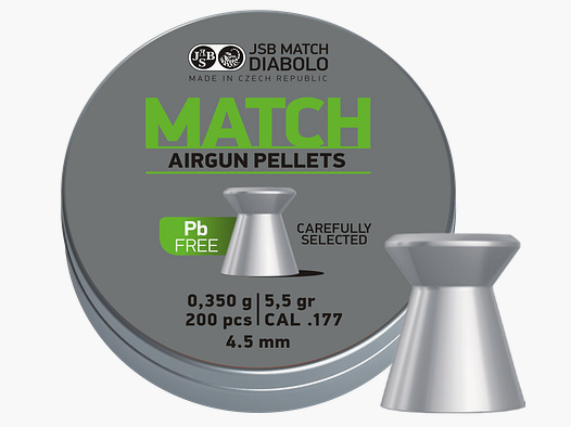 JSB Match senza piombo, cal. 4,5mm, 0,35g
