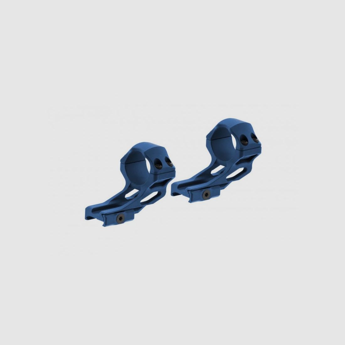 UTG Accu-Sync anelli Picatinny alti da 30 mm con offset di 37 mm, blu, immagine 2 di 4