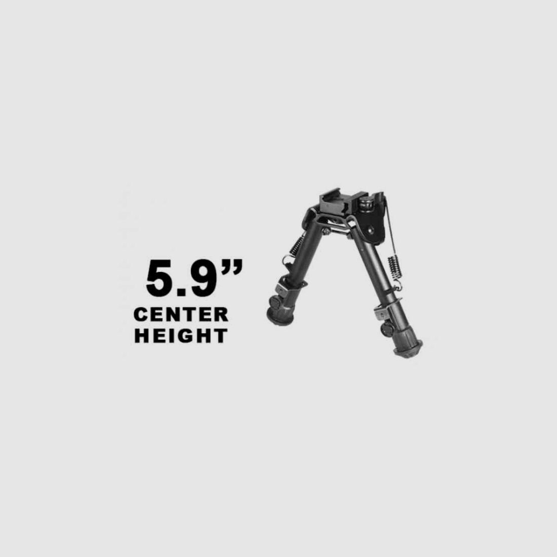 UTG Tactical OP Bipod, Quick Detach, 5.9″-7.3″ Center Height
