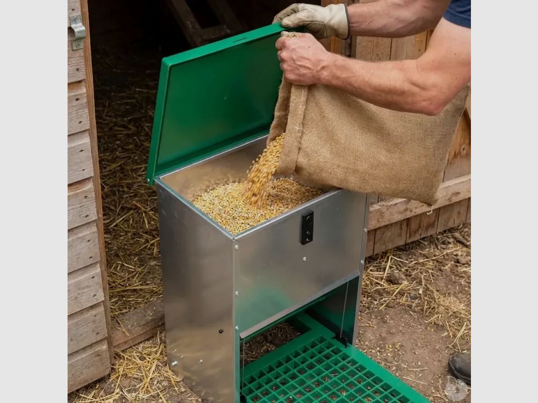 Mangiatore anti-parassiti Olba Feedomatic 20 kg a pedale, immagine 10 di 15
