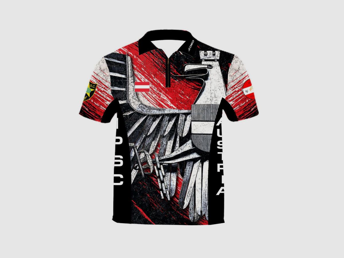DED IPSC Österreich T-Shirt, Größe: XXL, Benutzerdefinierter Name: Kein Name, Kleidungstyp: Kinder, Bild 1 von 3