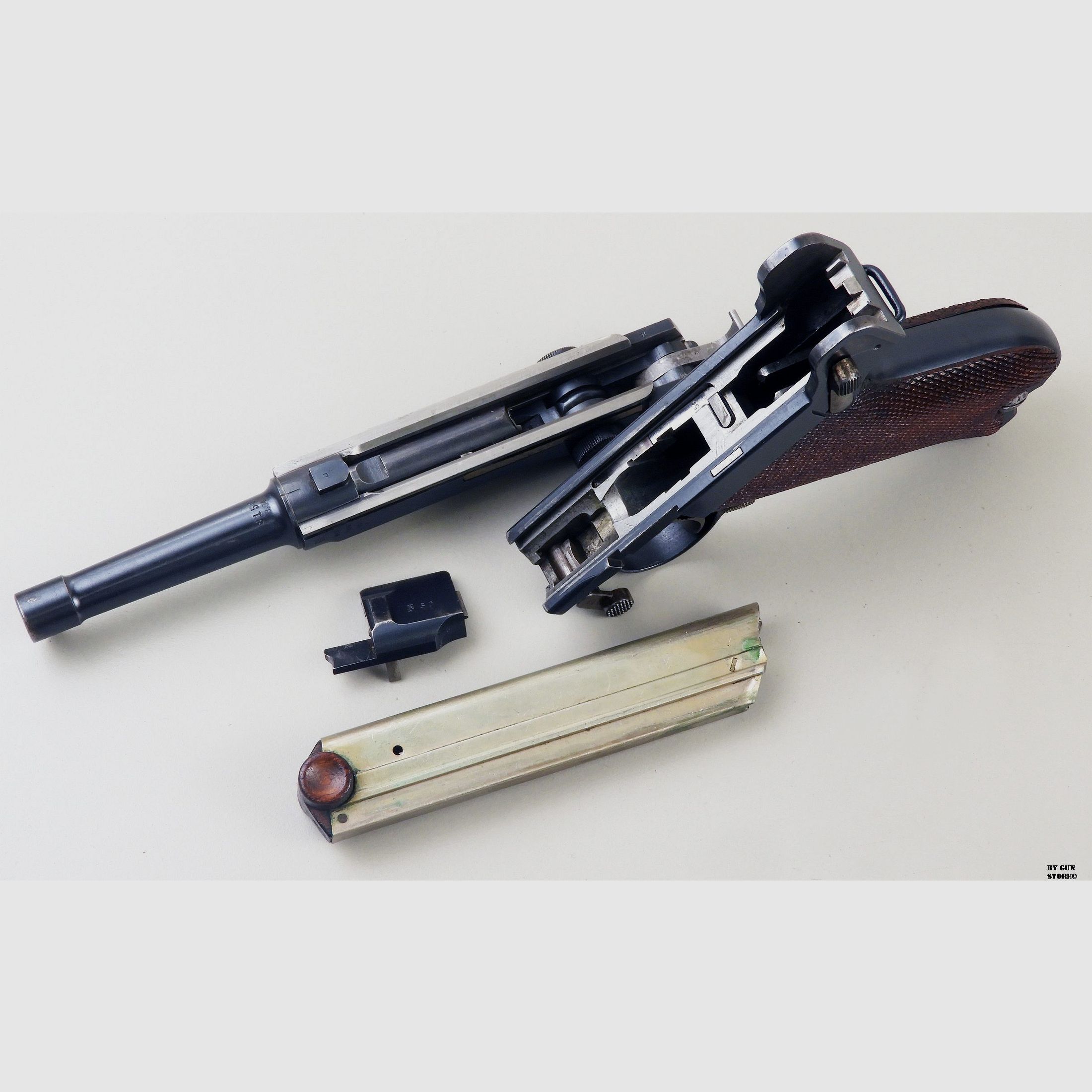 Pistole Erfurt mod. Luger P08 Kal. 9×19 matr. 8150, Bild 16 von 17