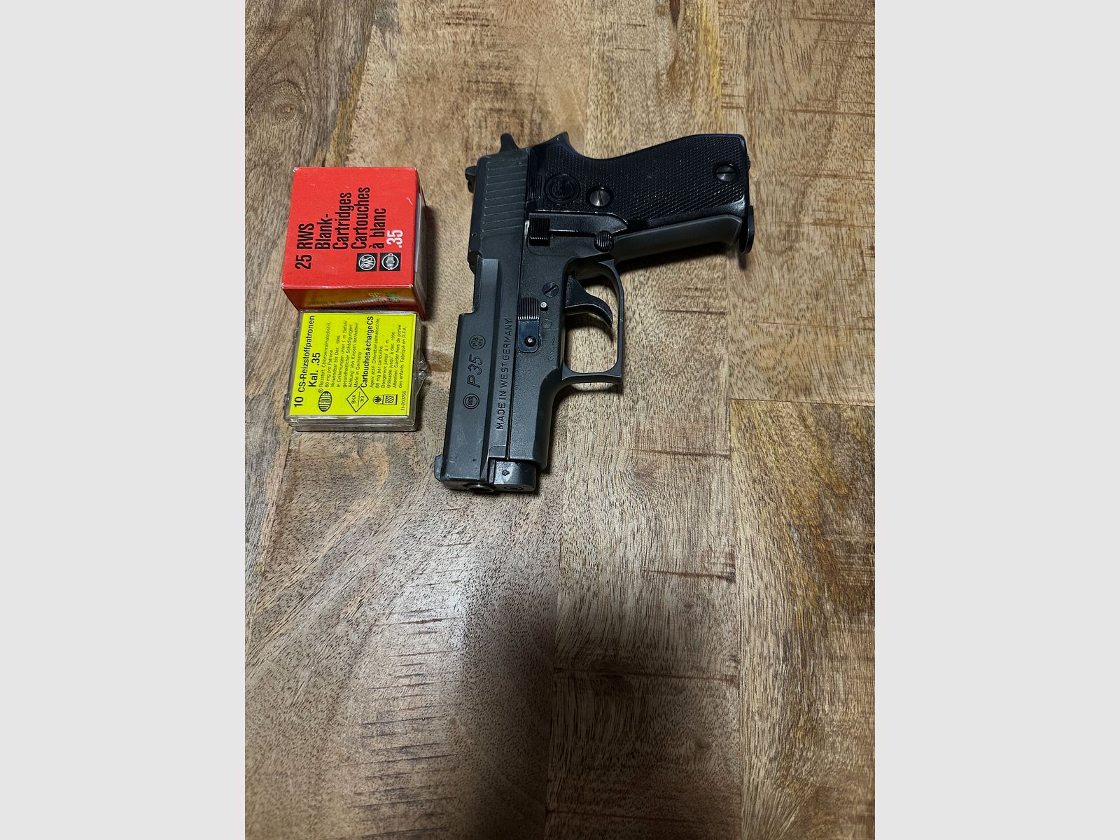P35 cal. .35 Dynamit Nobel AG PTB 456 Knall