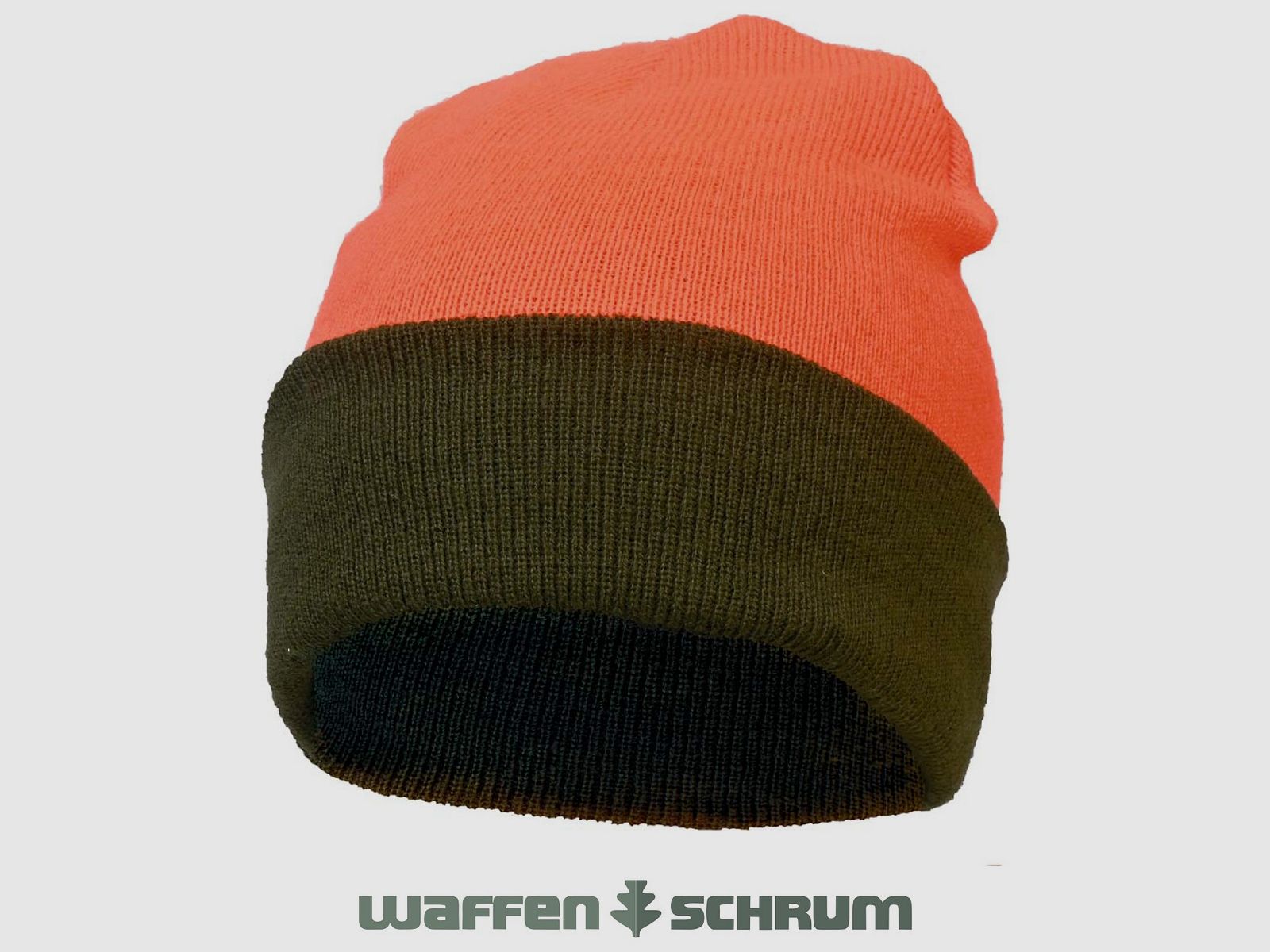 Lodenhut Wendemütze Oliv-Orange