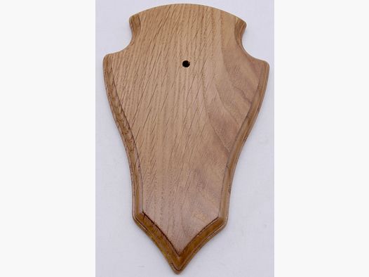 Wappenschilder für Rehtrophäen Doppelfräsung aus Eichenholz Hell 18x11cm