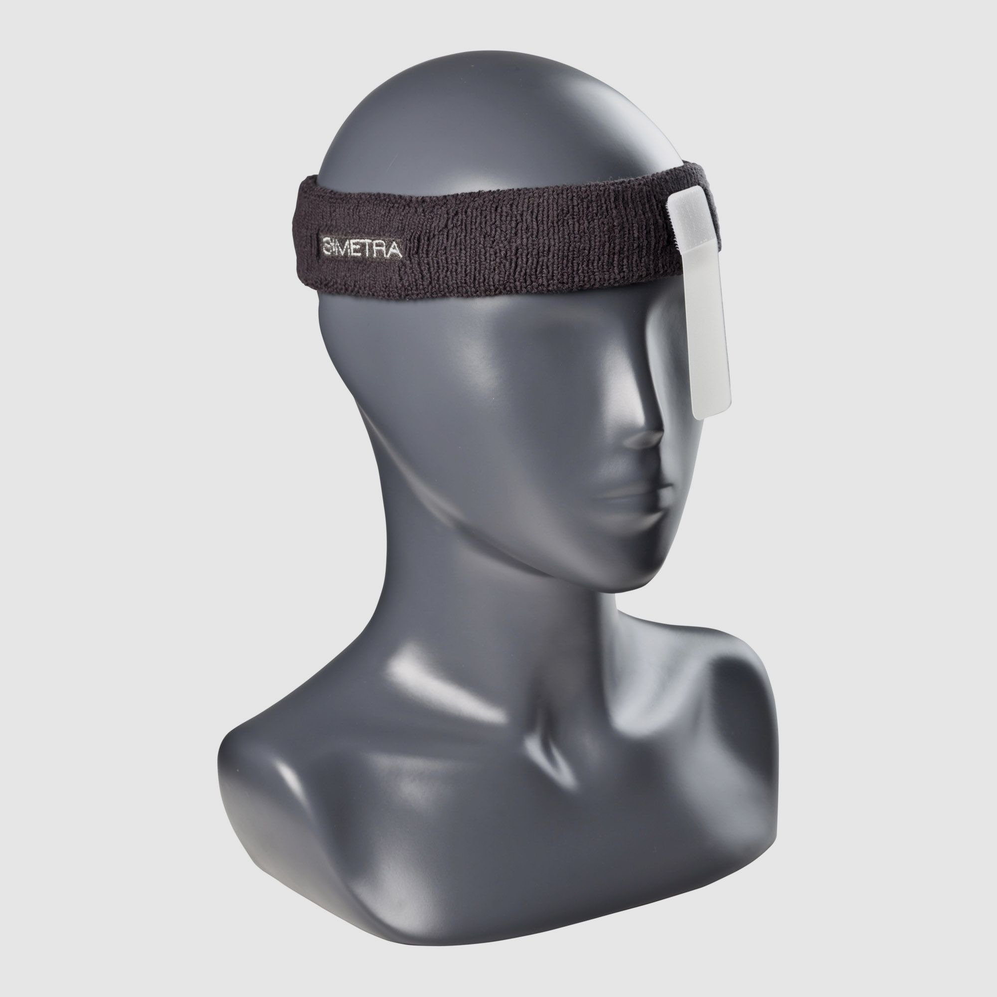 Simetra diadema antracita con visera transparente