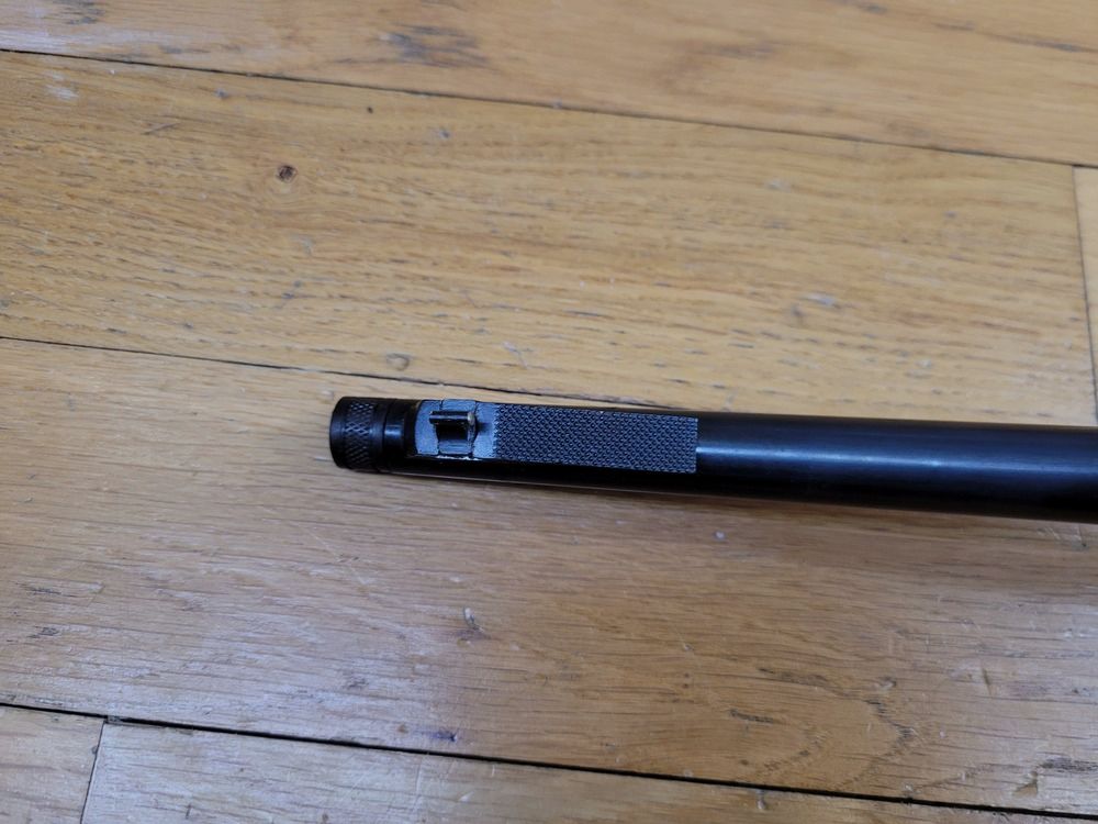 Très 60&rsquo;s carabine Unique Audax – Modèle T – Cal. 22LR – Chargeur cinq coups – Fabrication française Unique – Superbe canon miroir – Filetage – Excellente détente – TTBE+, image 19 sur 27