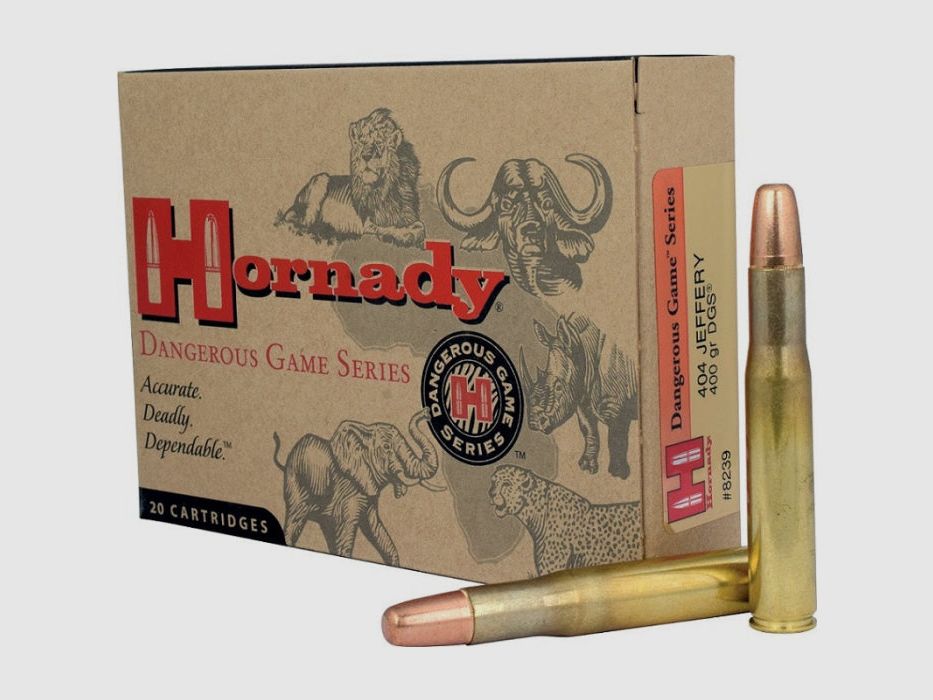Balles Hornady Dangerous Game 404 Jeffery 423 400GR DGS